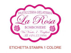 Etichette adesive per pasticcerie, bar, panetterie e gelaterie (mm 49x36)  (cod.17/I )